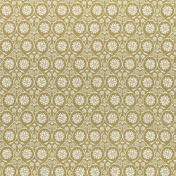 Tissu Coton Imprimé Appia Moutarde 