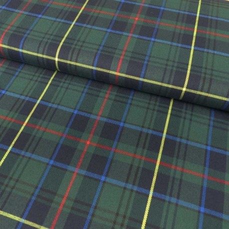 Tissu Tartan Ecossais Vert
