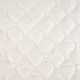 Tissu Laurette Doublure Matelassé Piquage Vagues Blanc