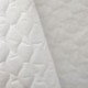 Tissu Laurette Doublure Matelassé Piquage Vagues Blanc