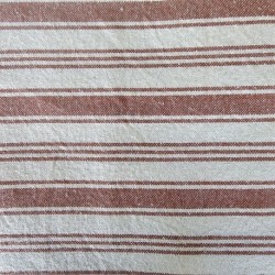 Tissu Eugene Rayures Bayadères Terracotta