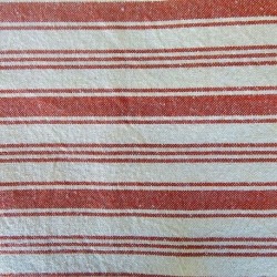 Tissu Eugene Rayures Bayadères Rouge
