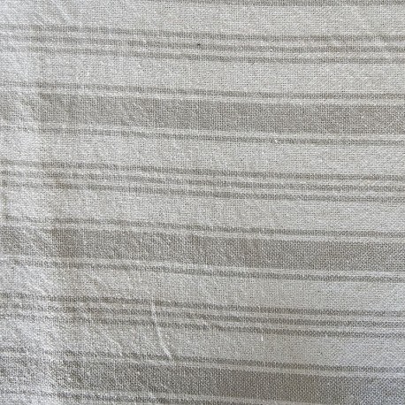 Tissu Eugene Rayures Bayadères Ficelle