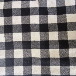 Tissu Celestin Carreaux Noir