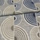 Tissu Oya Jacquard Geometrique Bleu