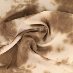 Tissu Rayonne Tie & Dye Camel