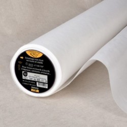 Tissu Entoilage Non Tissé Mi-Lourd Blanc 65g/m2