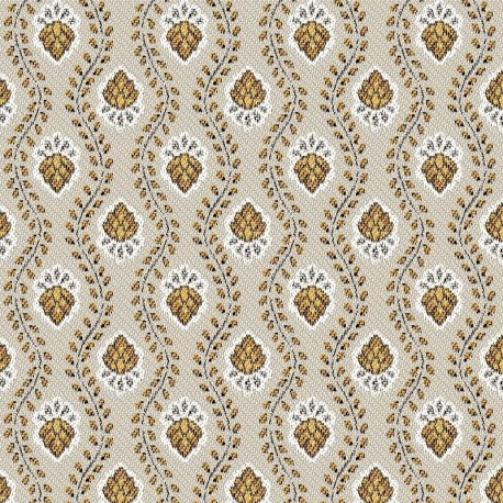 Tissu Jacquard Tarascon Coloris Lin 