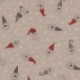 Tissu Tomte Happy Faces Fond Coloris Lin