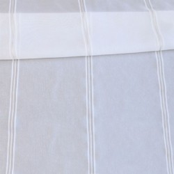 Tissu Voile Rayures Filete Coloris Lin Academia 