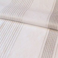 Tissu Etamine Rayée Paros Lurex Lin 