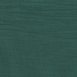 Tissu Francine Double Gaze Unie Vert