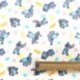 Tissu Licence Lilo&stitch Patch Imprimé Multico Fond Blanc
