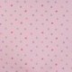 Tissu Jersey de Coton Glitter Imprimé Coeur Rose