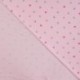 Tissu Jersey de Coton Glitter Imprimé Coeur Rose