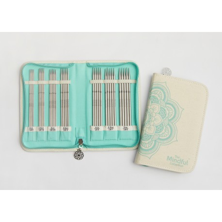 Mindful-set daiguilles doubles pointes 15cm Grateful - 