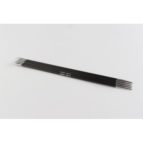 Knitpro karbonz-aiguilles double pointe 15 cm 2,5 mm