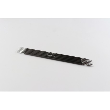 Knitpro karbonz-aiguilles double pointe 15 cm 3,25 mm