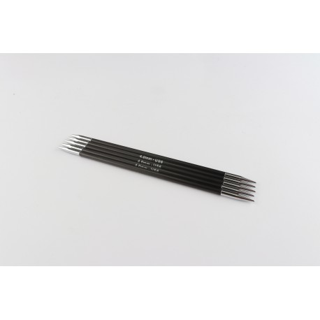 Knitpro karbonz-aiguilles double pointe 15 cm 4 mm