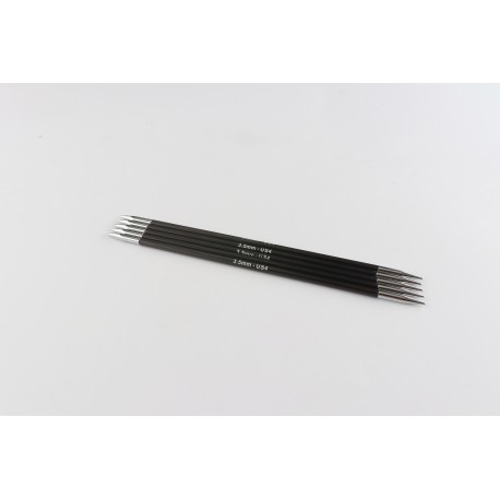 Knitpro karbonz-aiguilles double pointe 20 cm 3,5 mm