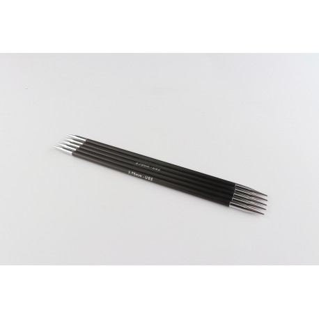 Knitpro karbonz-aiguilles double pointe 20 cm 3,75 mm