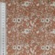 Tissu Coton Imprimé June Flower Terracotta 