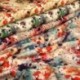 Tissu Viscose Imprimé Flower Fall Vert 