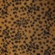 Tissu Jacquard Bera Imprimé Leopard Ocre 