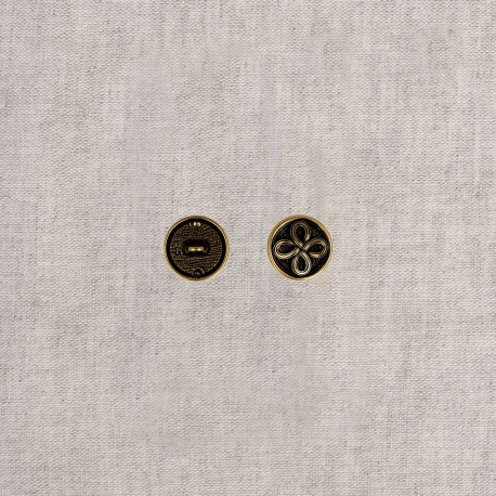 Bouton metal fleur