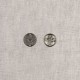 Bouton metal fleur