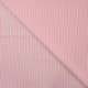 Tissu Poly Coton Seersucker Rayure Rose Clair