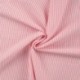 Tissu Poly Coton Seersucker Rayure Rose Clair
