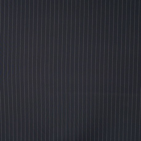 Tissu Tailleur Rayure Bleu Marine