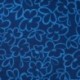 Tissu Viscose Nylon Imprimé Fleurs Bleues