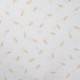 Tissu Double Gaze Brodée Feuille Dorée