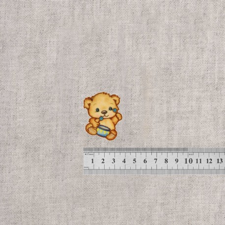 S ecusson petit ours - Tambour bleu