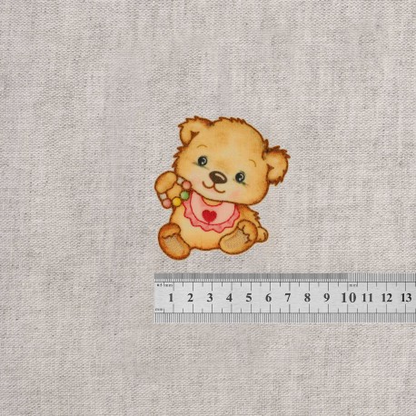 M ecusson petit ours gm - Hochet