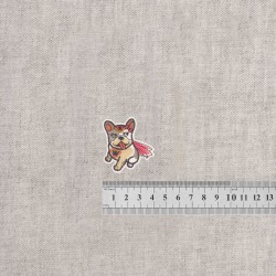 S ecusson animaux super heros - Bulledog fille