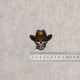 M ecusson tete de mort cowboy - Tête de mort