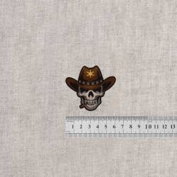 M ecusson tete de mort cowboy - Tête de mort