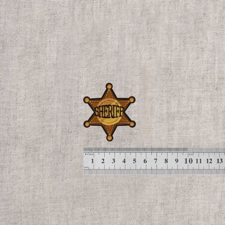 S ecusson theme cowboy - Sheriff