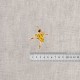 M ecusson theme ballet - Danseuse robe jaune