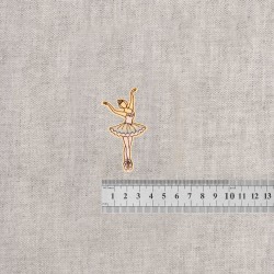 M ecusson theme ballet - Danseuse robe bleue