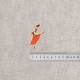 M ecusson theme ballet - Danseuse robe rouge