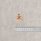 M ecusson theme ballet - Danseuse robe rose