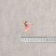 M ecusson theme ballet - Danseuse robe rose