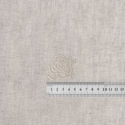 S ecusson en dentelle - Rose blanche