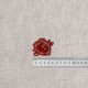 S ecusson en dentelle - Rose bordeaux