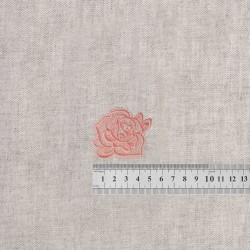S ecusson en dentelle - Rose rose