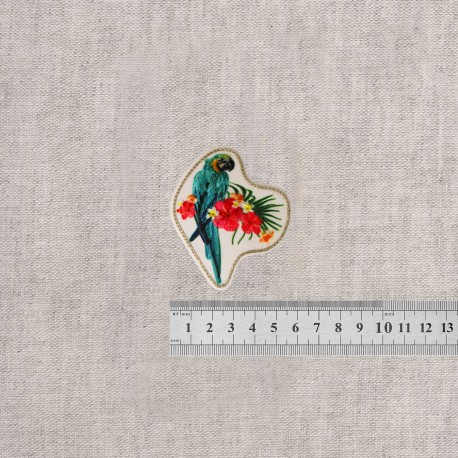 M ecusson badge oiseaux - Perroquet